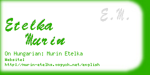 etelka murin business card